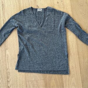 Babaton Charcoal V-Neck Sweater